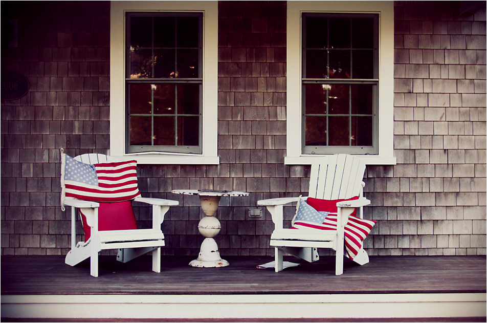 Two Adirondack Chairs