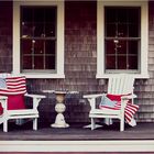 Two Adirondack Chairs