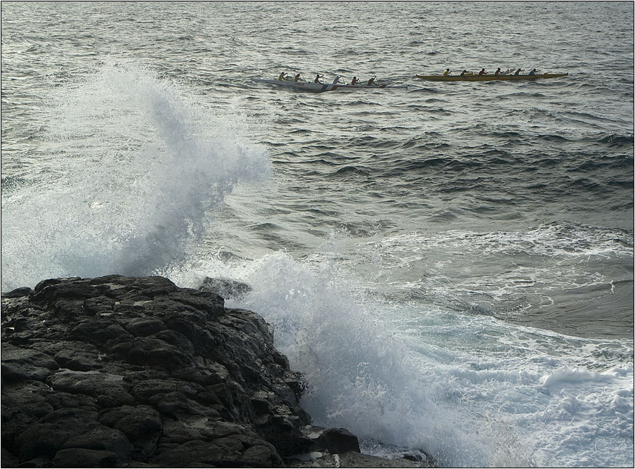 two boats and a wave