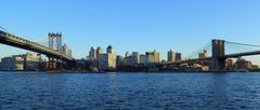 two bridges (Manhattan Bridge & Brooklyn Bridge)