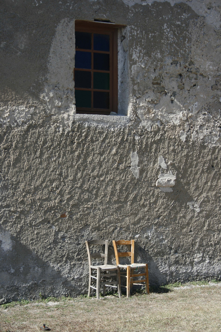 two chairs waiting