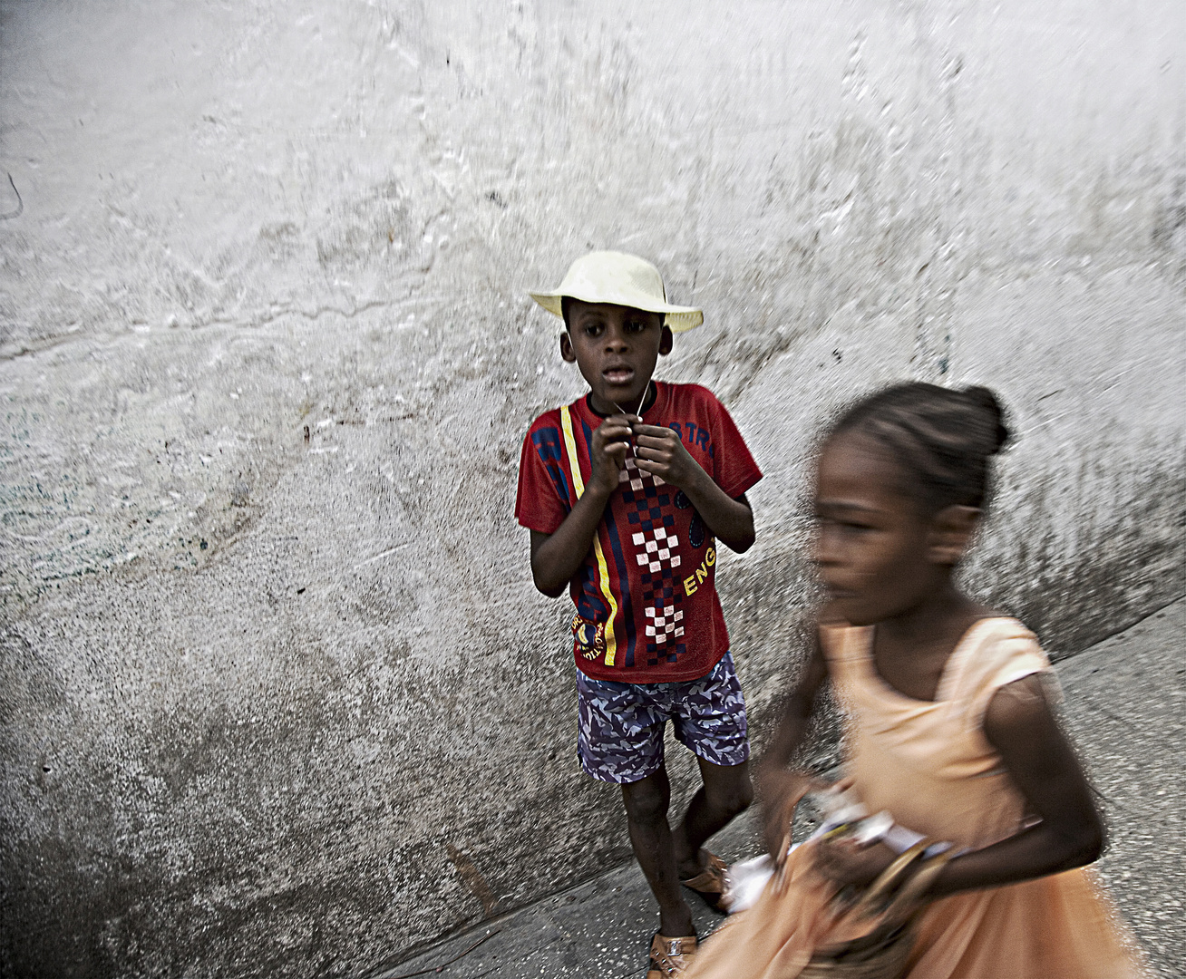 two children in the street