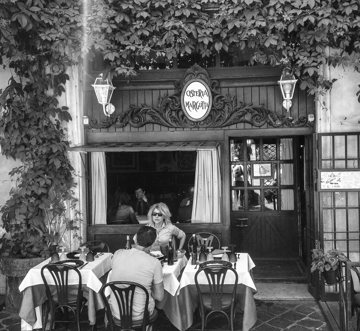 Two Couples at Osteria Margutta in Rome