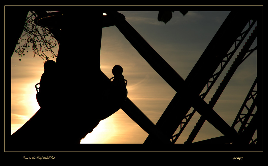 Two in the BIG WHEEL