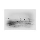 two woman playing on the beach