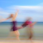 two women on beach #III