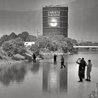 Two years ago in Oberhausen (Christo-Installation), ...Street-Kombigrafie.