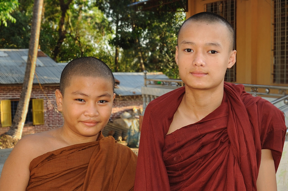 Two young monks