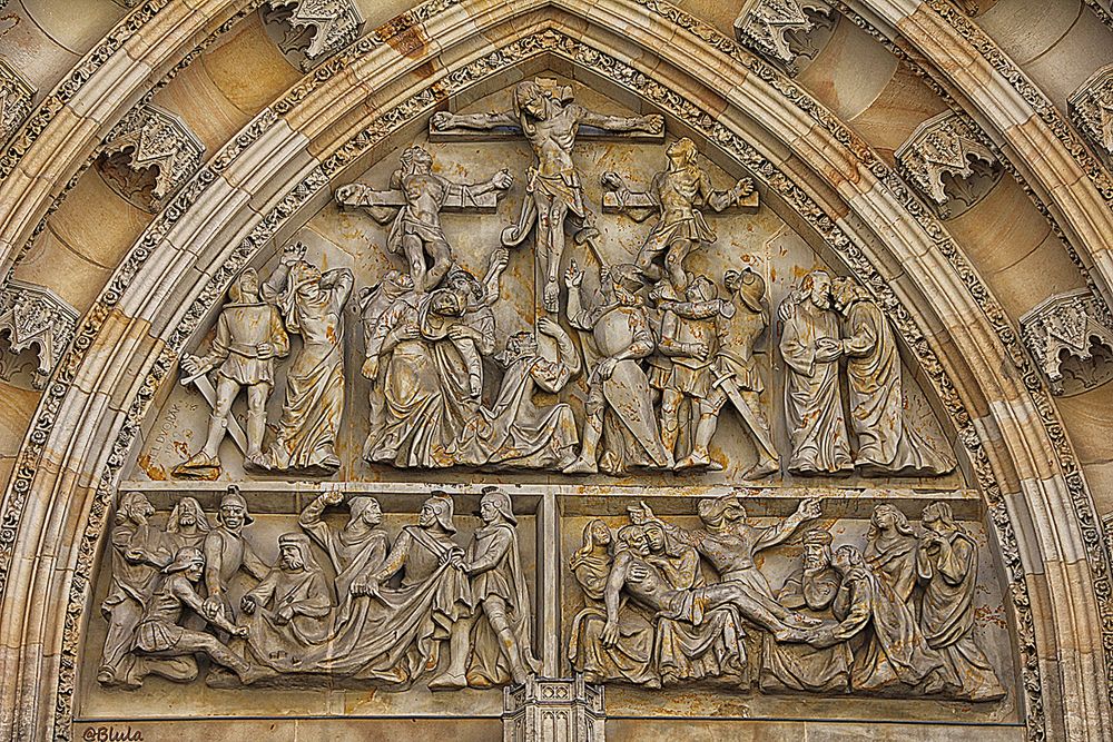 Tympanon Foto & Bild prag, gotik, veitsdom Bilder auf