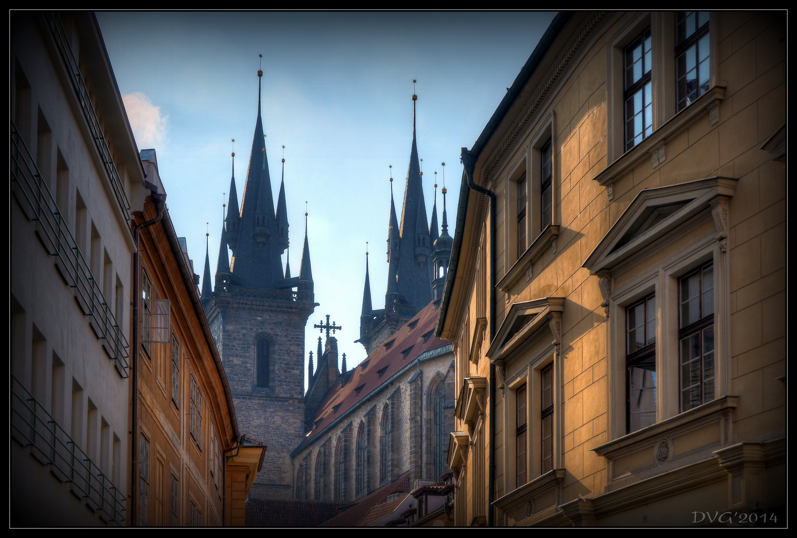 Tyn Church steeples