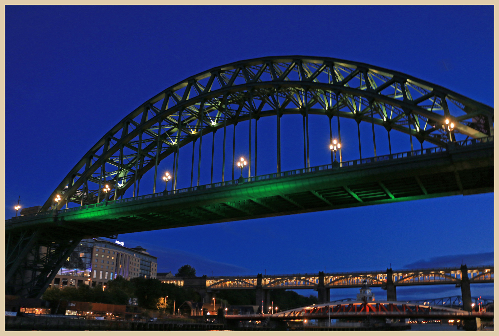 Tyne Bridge at night