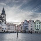 Tynn Cathedral and old town in Prague