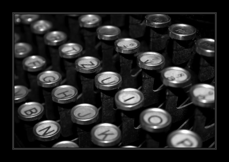 typewriter keys