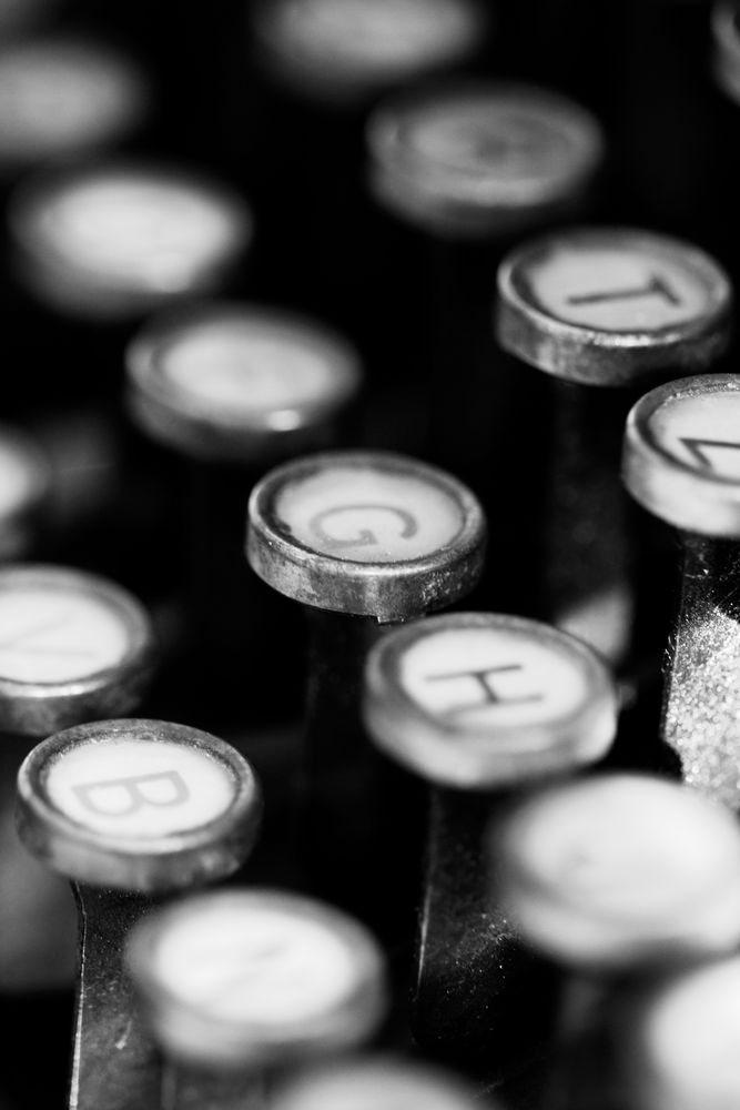 Typewriter keys