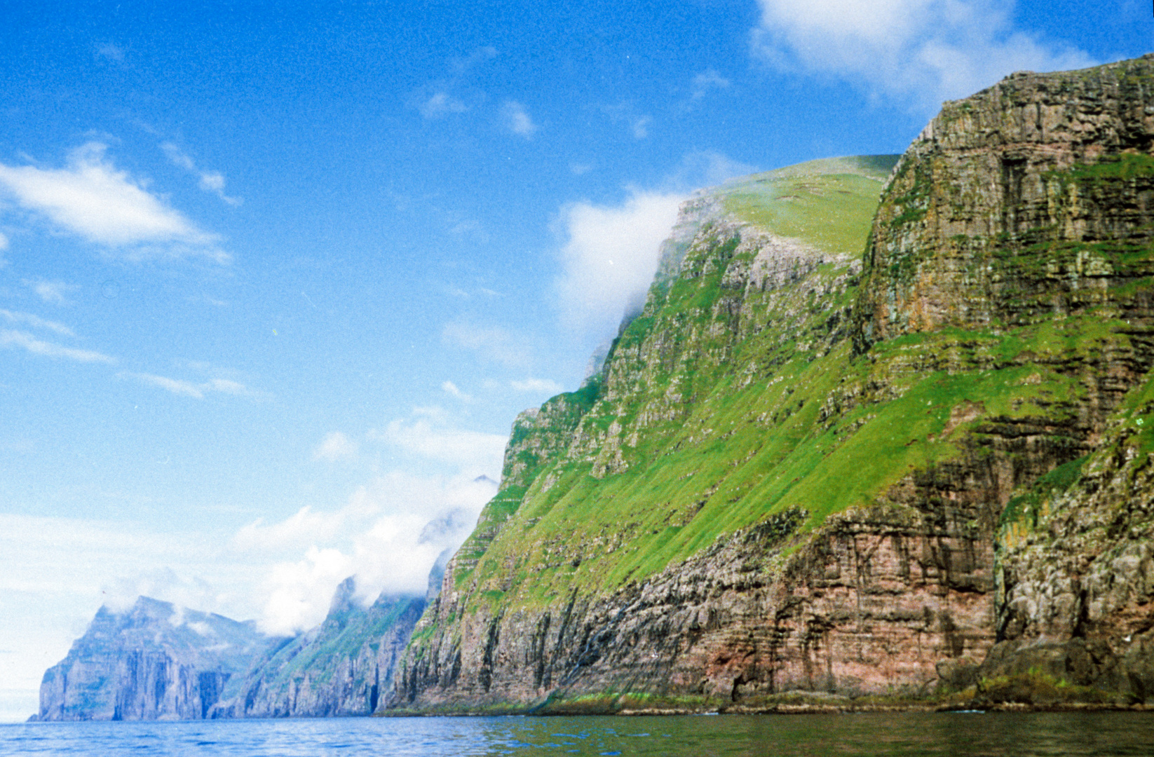 typical steep coast at Faroe Islands