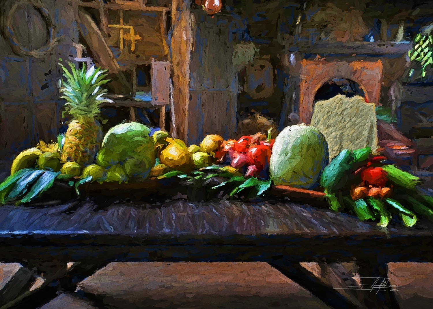 Typical vegetables Artwork