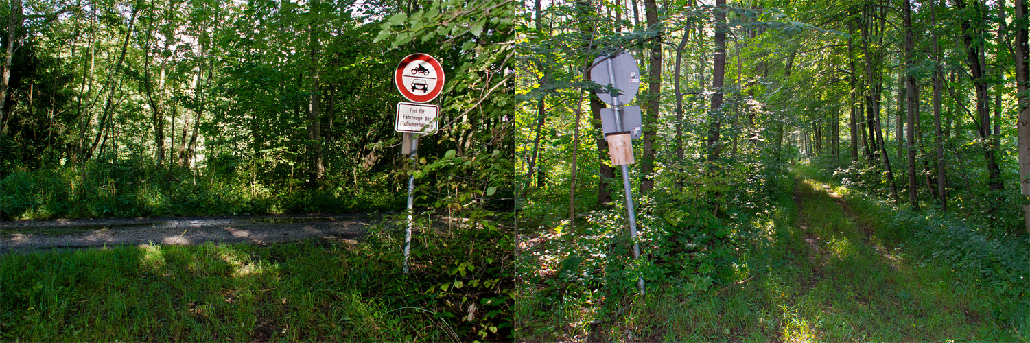 typisch deutsch oder wohin mit dem letztem Schild