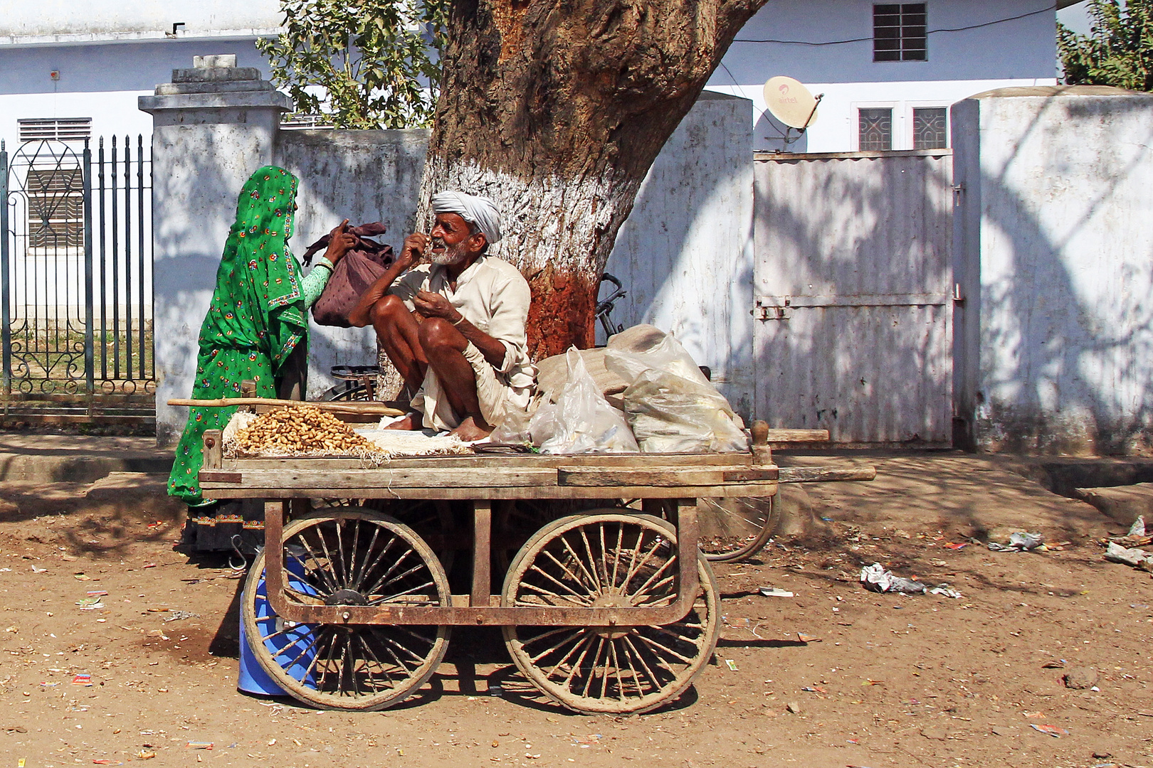 Typisch Indien - Verkaufsstand in Rajasthan