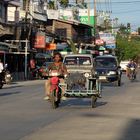 Typisch Straßenbild Koh Samui Thailand