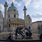 Typisch Wien - Vor der Karlskirche