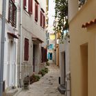 Typische Altstadt-Gasse in Baska