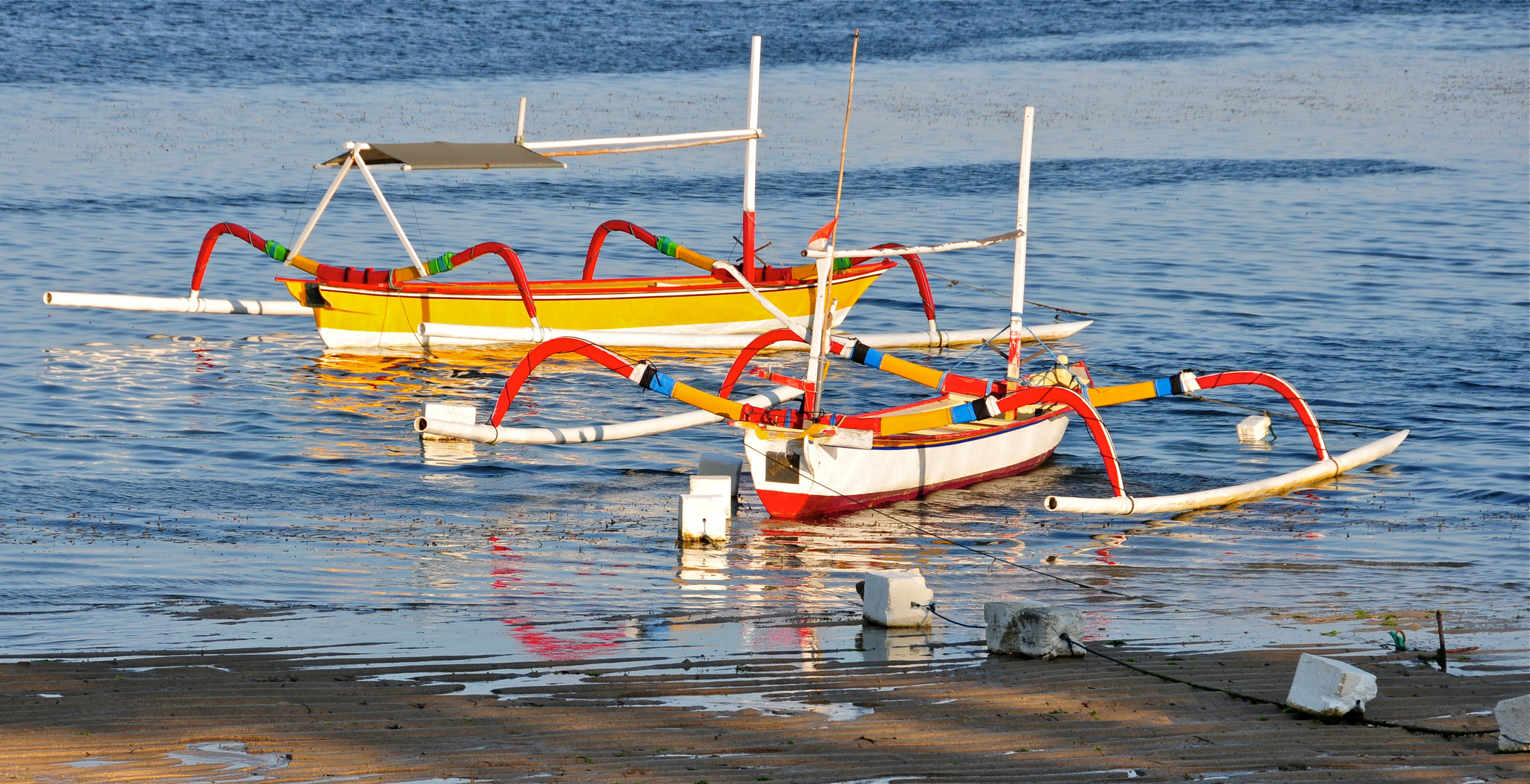 typische balinesische Boote