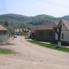 Typische Dorfstraße in Rumänien (Valea Lunga-Transilvania) Mai 2005