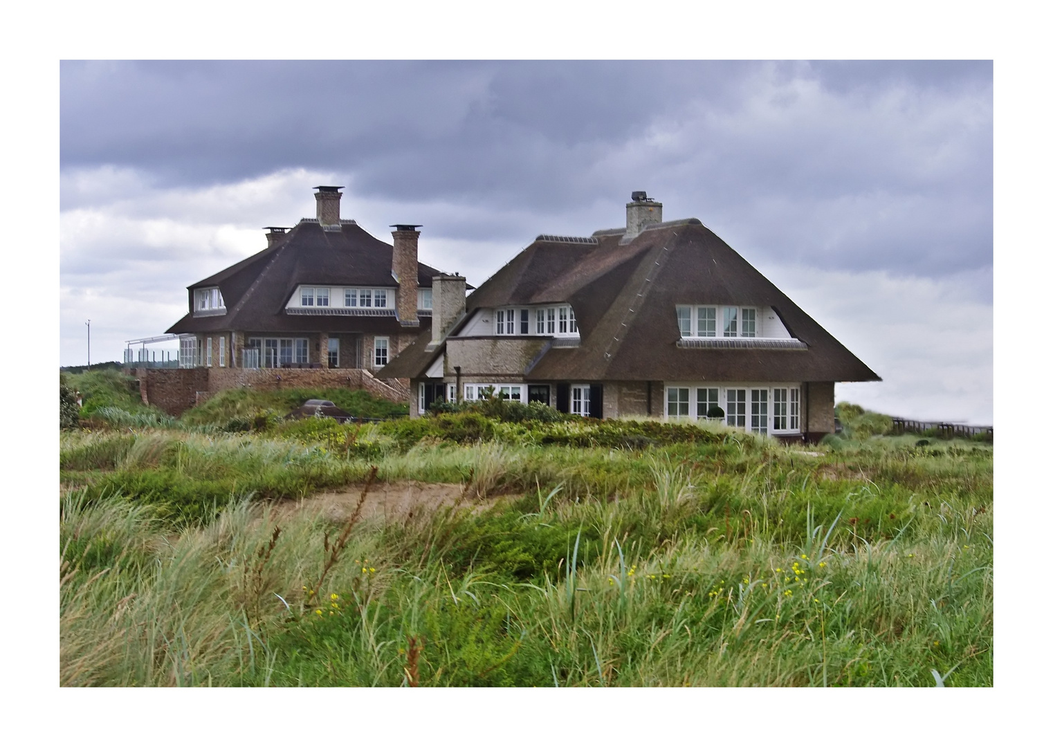 Typische Häuser in Noordwijk an Zee