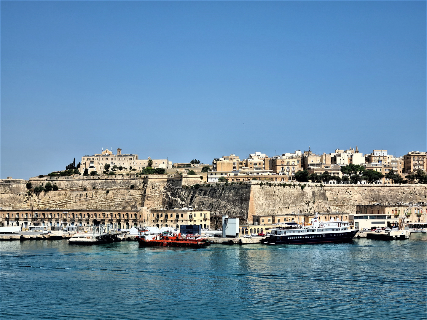 Typische Mauern von Valetta, Hauptstadt von Malta