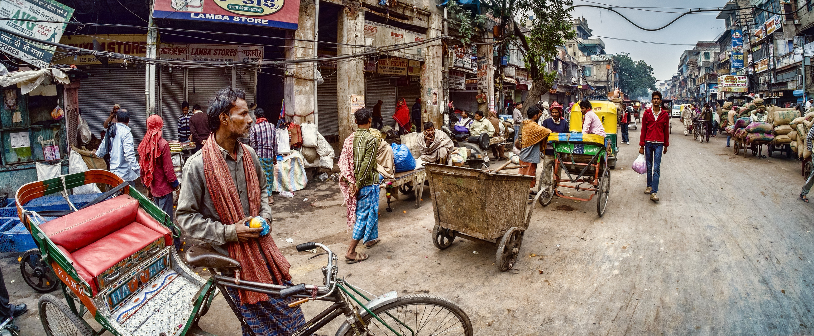 Typische Strassenszene in Old Delhi