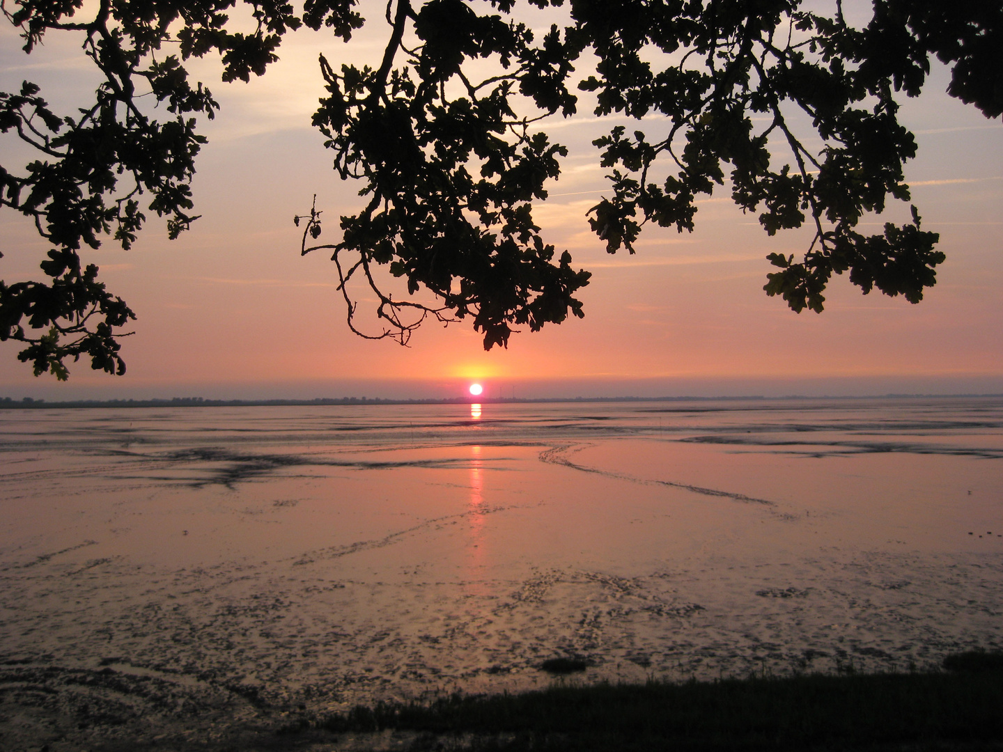 typischer Sonnenuntergang in Dangast