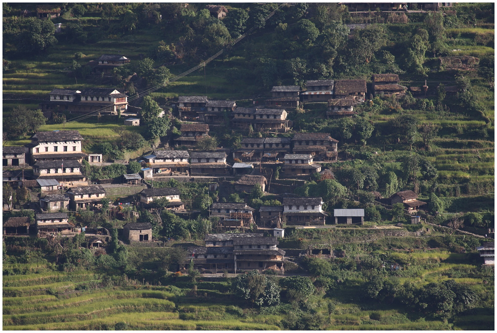 Typisches Bergdorf in der Annapurna Region