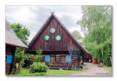 Typisches Haus der Sorben im Spreewald / Freilandmuseum Lehde