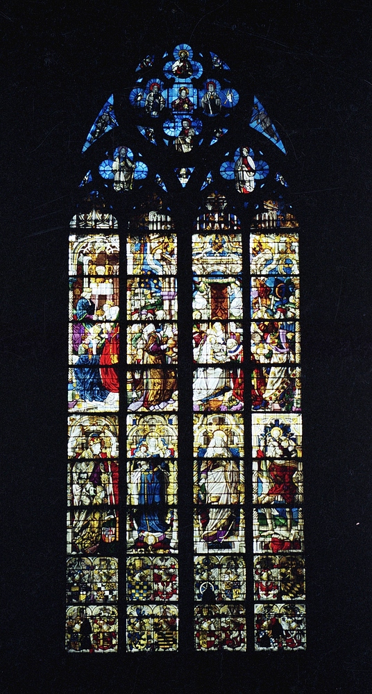 Typologisches Dreikönigenfenster, 1508 Kölner Dom, Nördliches Seitenschiff