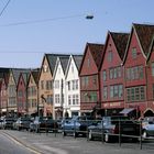 Tyske Bryggen in Bergen im Jahr 1988