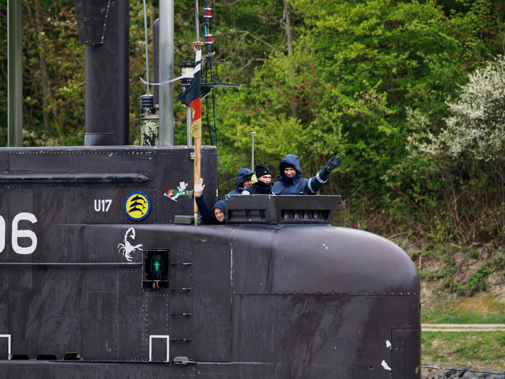 U 17, Detailaufnahme auf dem Nord-Ostsee-Kanal