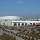 U-Bahn Depot und Stadion