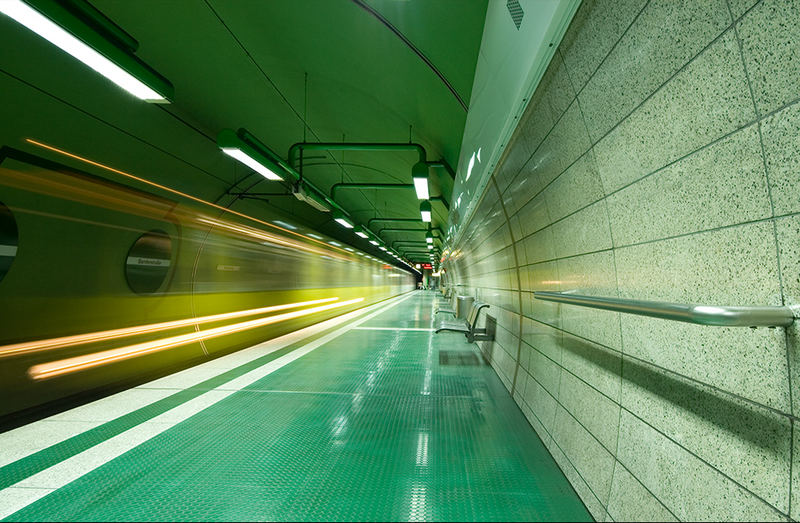 U-Bahn Essen grün-2