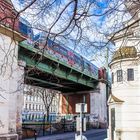 U-Bahn-Garnitur auf der Stadbahnbrücke am Währinger Gürtel