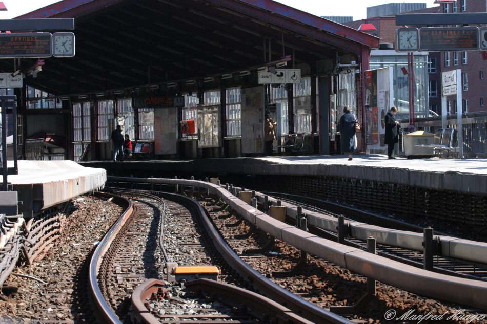 U-Bahn-Gleise aus einer ungewohnten Perspektive