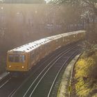 U-Bahn in der Wintersonne