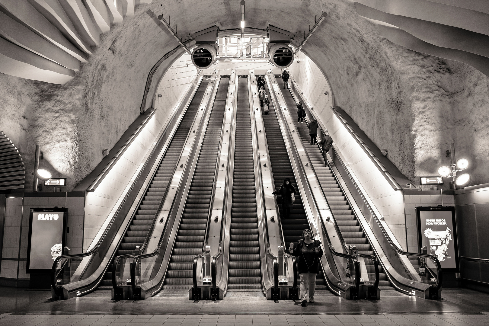 U- Bahn in Stockholm...