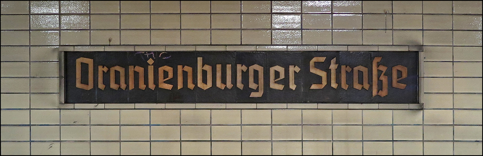 U-Bahn Oranienburger Straße - Berlin