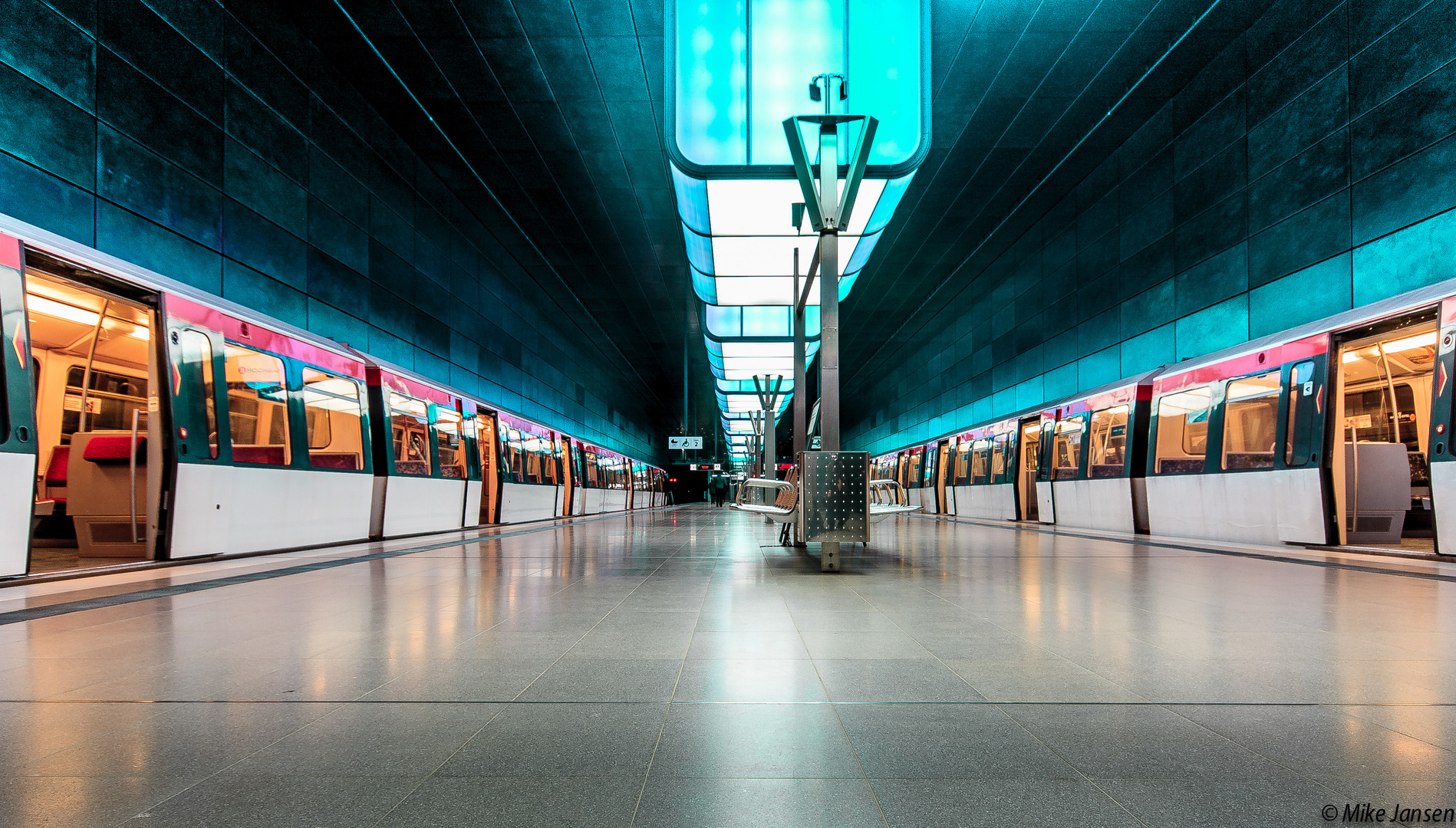 U-Bahn Station in Hamburg Uni -Hafen City