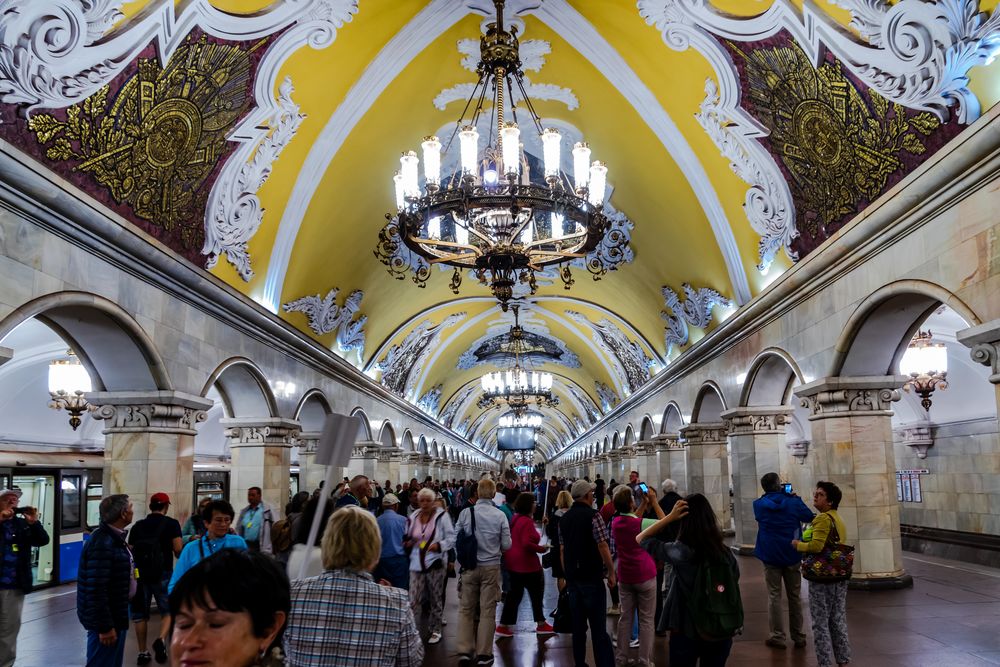 U-Bahn-Station Komsomolskaja - Moskau