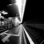 U-Bahn-Station Ramersdorf, Bonn (lomo,s/w)