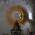 U-Bahn Tunnel im Bauzustand