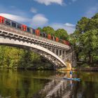 U-Bahn Viadukt über den Kuhmühlenteich