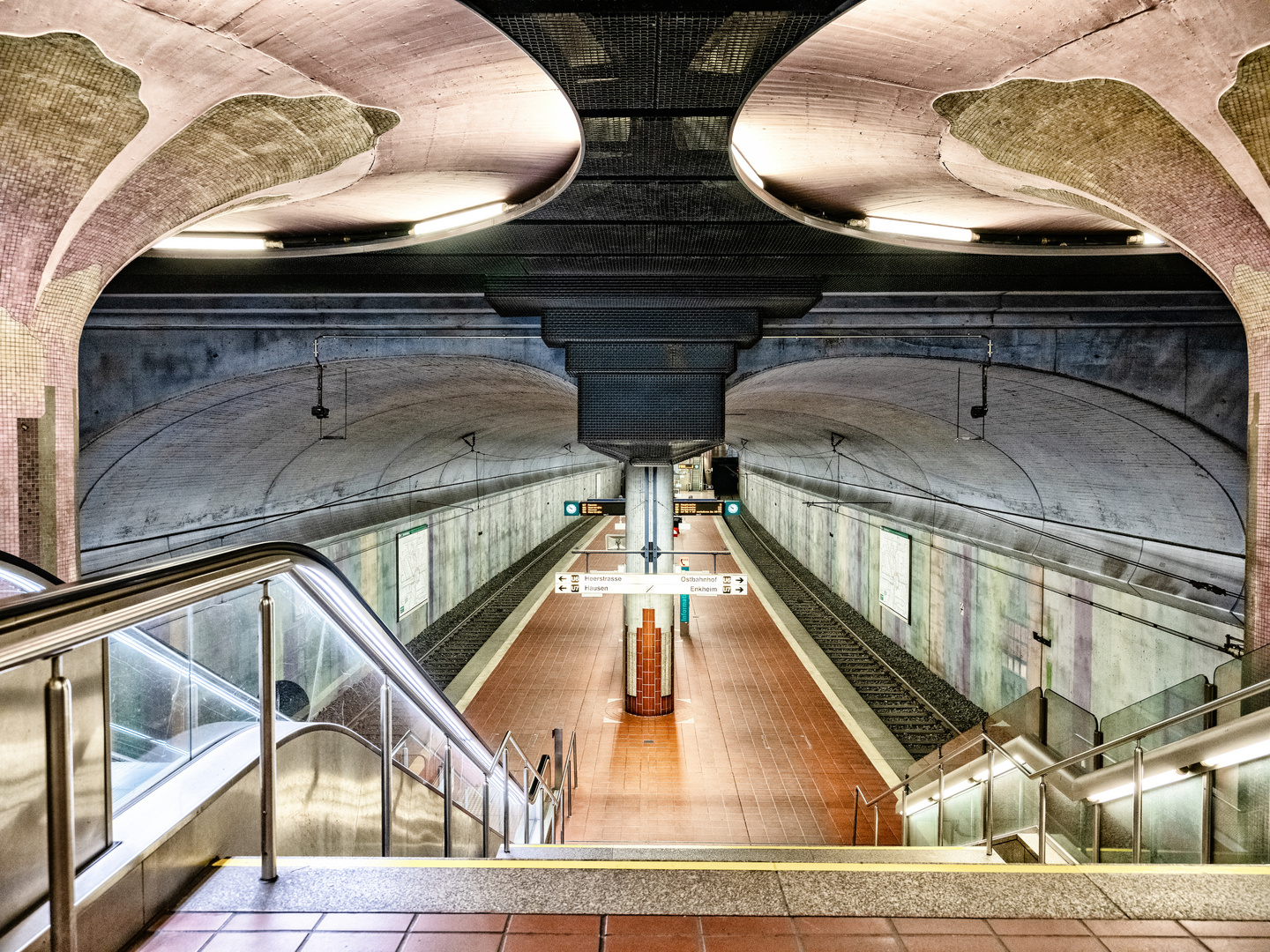 U-Bahnstation in Frankfurt