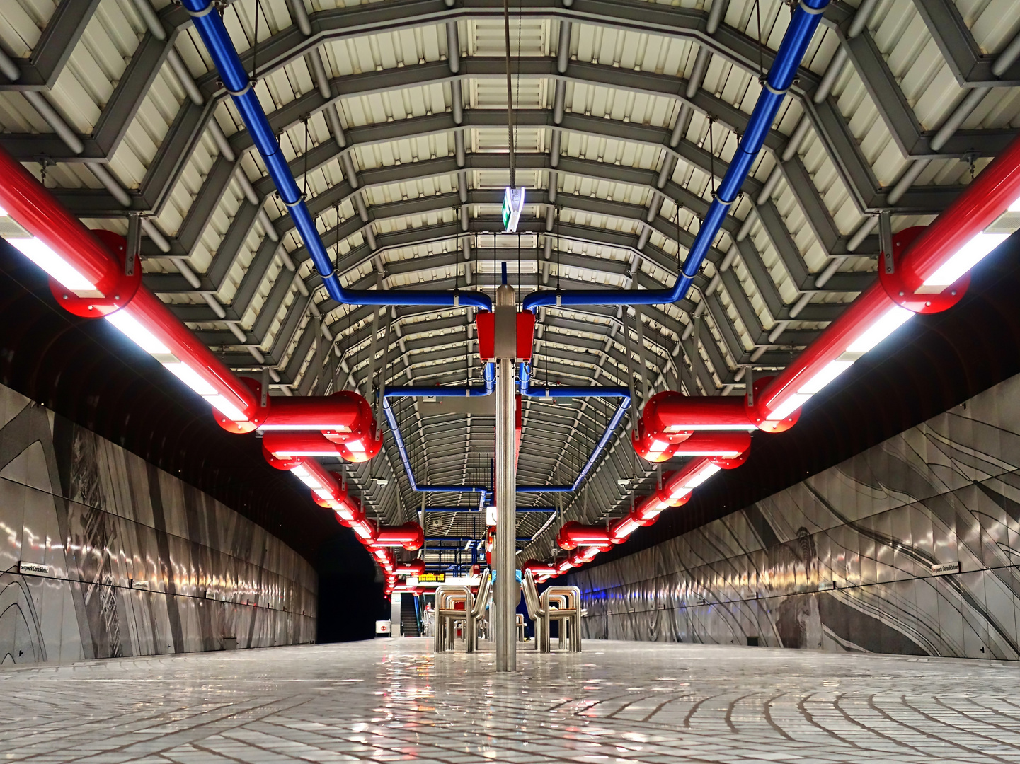 U-Bahnstation in Gelsenkirchen zu Coronazeiten